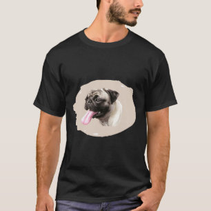 T-shirt Mignon chiot Pug Classique 710