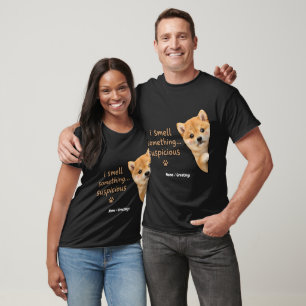 T-shirt Mignon chiot Shiba Inu Citation drôle d'odeur Chie