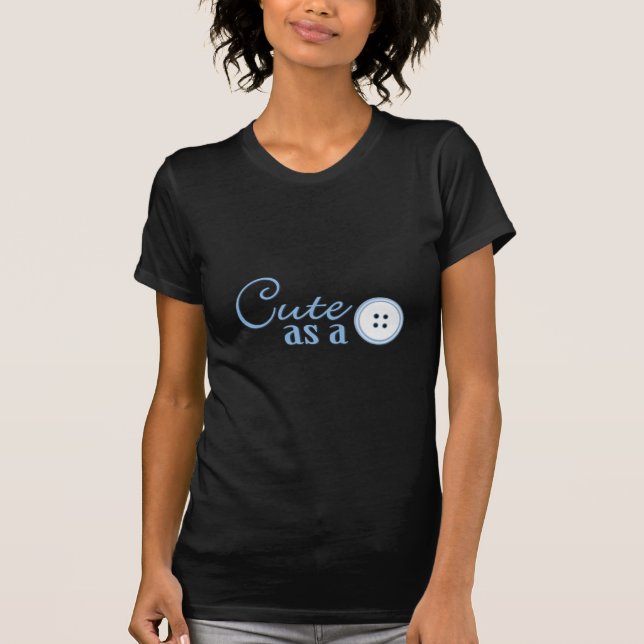 T-shirt Mignon comme bouton (Devant)