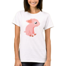 T-shirt mignon d'animaux de ferme de porcelet