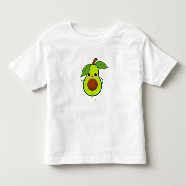 T-shirt mignon d'avocat de bébé d'enfant en bas (Devant)
