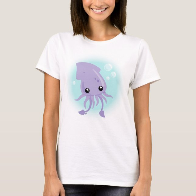 T-shirt mignon de calmar (Devant)
