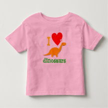 T-shirt mignon de dinosaures d'amour d'I