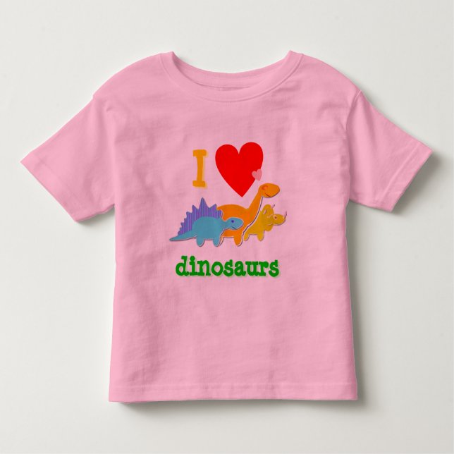 T-shirt mignon de dinosaures d'amour d'I (Devant)
