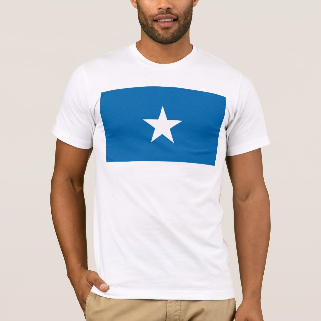 T-shirt mignon de drapeau bleu (Devant)