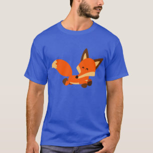 T-shirt mignon de Fox de bande dessinée de flotte