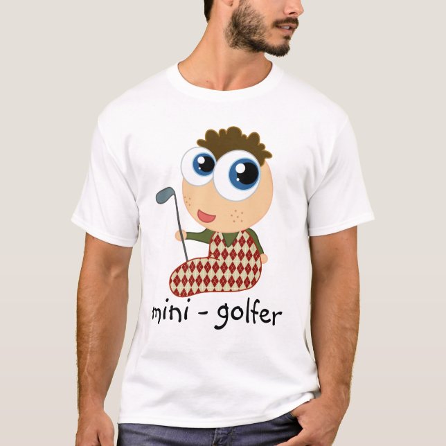T-shirt mignon de Mini-Golfeur (Devant)
