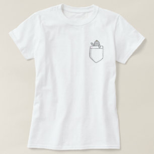 T-shirt mignon de poche de lamantin