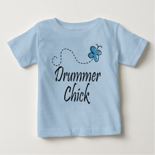 T-shirt mignon de poussin de batteur de bébé