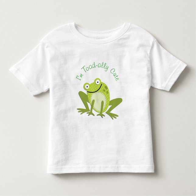 T-shirt mignon de sourire d'allié de crapaud de (Devant)