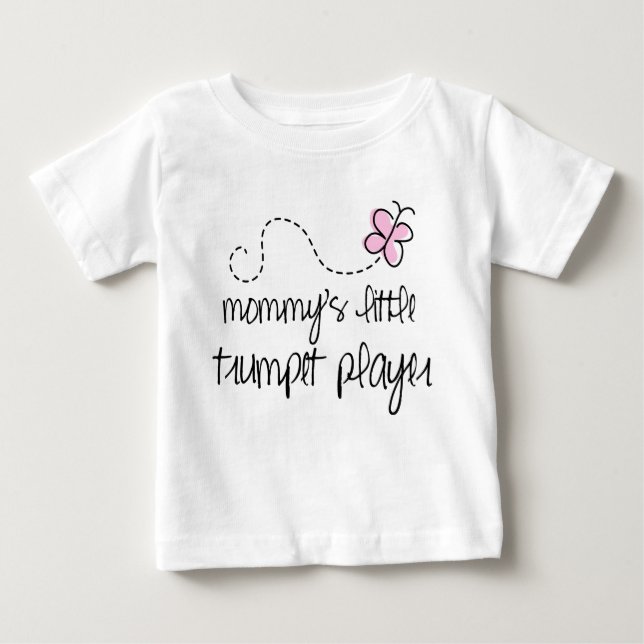 T-shirt mignon de trompettiste de bébé (Devant)