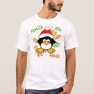 T-shirt mignon de vacances de pingouin de bébé