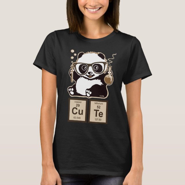 T-shirt Mignon découvert par panda de chimie (Devant)