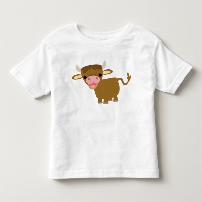 T-shirt mignon d'enfants de boeuf de bande (Devant)