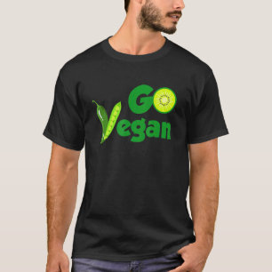 T-shirt Mignon Devenir Végétalien - Haricot Kiwi Végétarie