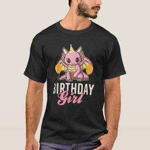 T-shirt Mignon Dragon fille d'anniversaire