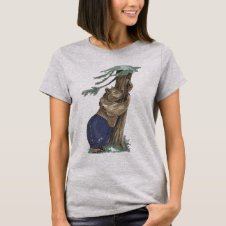T-shirt Mignon drôle Arbre fantaisiste Ours qui embrasse E