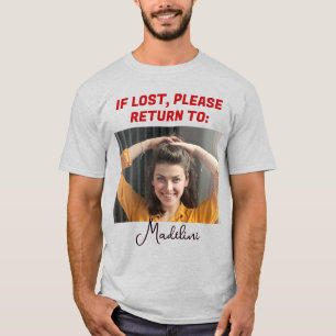 T-shirt Mignon Drôle Si Perdu Veuillez Rendre Au Couple Ph