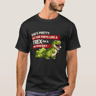 T-shirt Mignon Elle est Jolie Dino Gaz