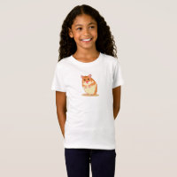 T-shirt mignon et adorable de hamster