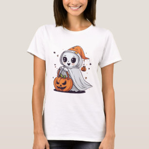 T-shirt mignon fantôme png ghostface halloween chemise