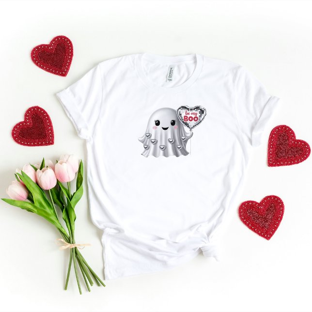 T-shirt Mignon fantôme Saint Valentin's Tee Motif (Be My Boo Custom Valentine's Day T-Shirt)