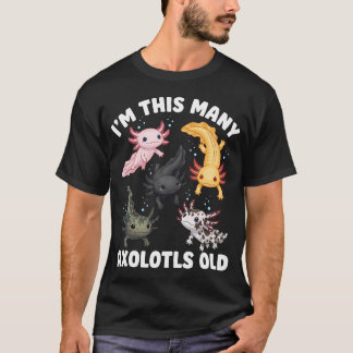T-shirt Mignon garçon ou fille pour 5 ans axolotl pour enf