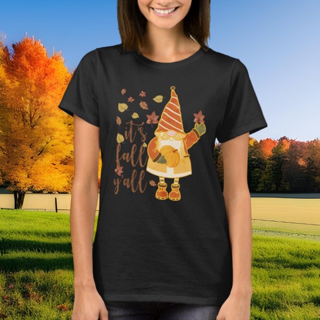 T-shirt mignon gnome saisonnier automne (Créateur téléchargé)