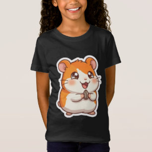 T-Shirt Mignon Hamster Orange Tenant Graine de Tournesol D