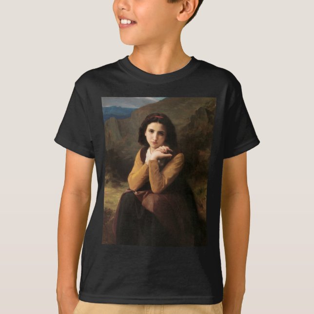 T-shirt Mignon Innocence d'une adolescente, Bouguereau (Devant)