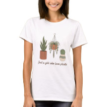 Mignon "Juste une fille qui aime les plantes" Rétr