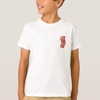 T-shirt Mignon Kawaii Coiffure Bacon Illustration Enfants