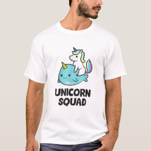 T-shirt Mignon Narwhal Licorne Équipe Drôle Licorne Et Nar