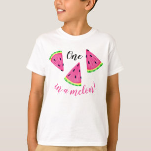 T-shirt Mignon numéro un dans un melon pastèque filles