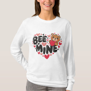 T-shirt Mignon ours en peluche Bee Mine pour la Saint-Vale