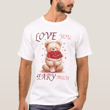 Mignon ours en peluche "Je t'aime énormément"