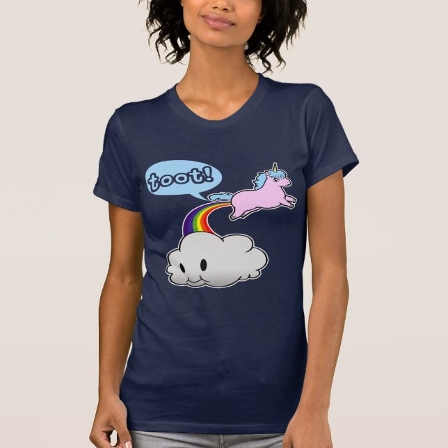 T-shirt Mignon ! Pet de licorne… Appel ! (Devant)