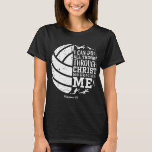 T-shirt Mignon Philippians 413 Cadeaux de volleyball fille
