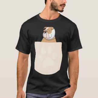 T-shirt Mignon Pug dans la poche essentiel 939
