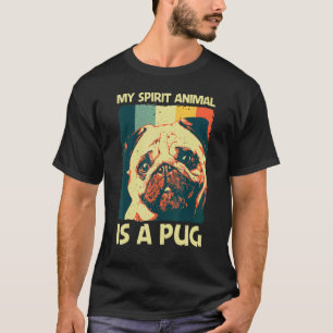 T-shirt Mignon Pug Pour Hommes Femmes Animal De Compagnie