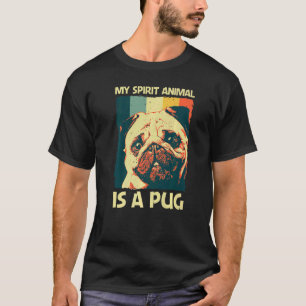 T-shirt Mignon Pug Pour Hommes Femmes Animal De Compagnie