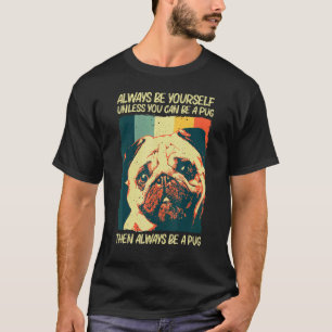 T-shirt Mignon Pug Pour Hommes Femmes Animal De Compagnie