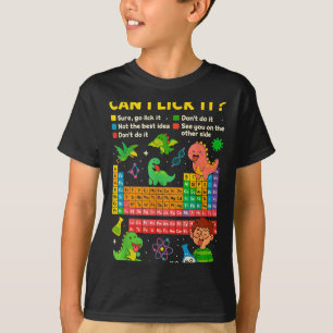 T-shirt Mignon Puis-je le lécher Dino Tableau périodique S