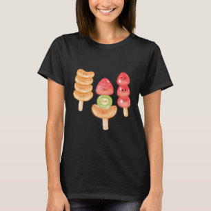 T-shirt Mignon Tanghulu Dessiné à la Main Kawaii