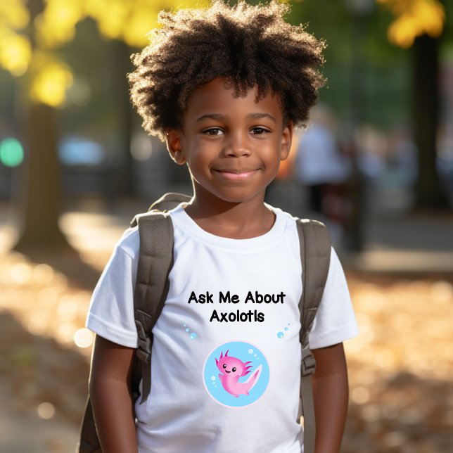 T-shirt mignon violet me demander Axolotls Salamander (Créateur téléchargé)
