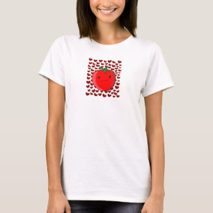 T-shirt Mignonette Cartoon Tomato Lover