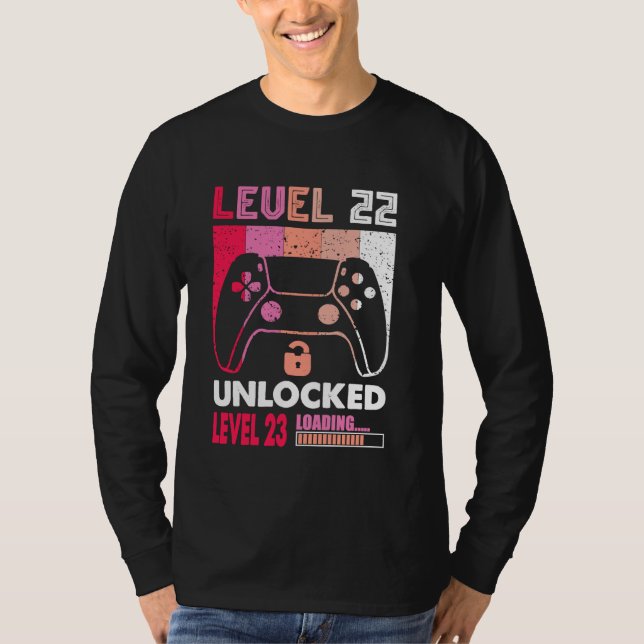 T-shirt Mignonne 22 Ans 22e Anniversaire Fille Niveau 22 U (Devant)