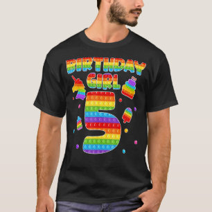 T-shirt Mignonne 5 Anniversaire Chemise 5 Ans Fidget Pop I