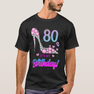 T-shirt Mignonne 80 ans C'est ma fête de 80e anniversaire