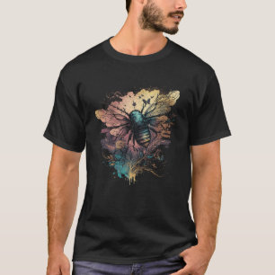 T-shirt Mignonne abeille à miel florale nature qui jardine